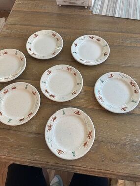 Set of Vintage Homer Laughlin dessert plates